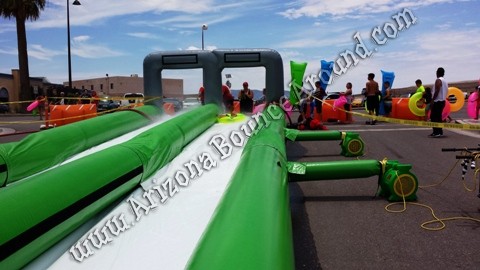 Giant inflatable slip n slides for the street